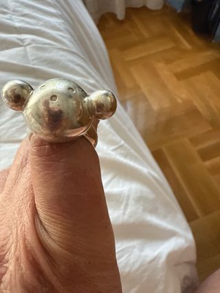 Anillo Oso Grande Tous Plata