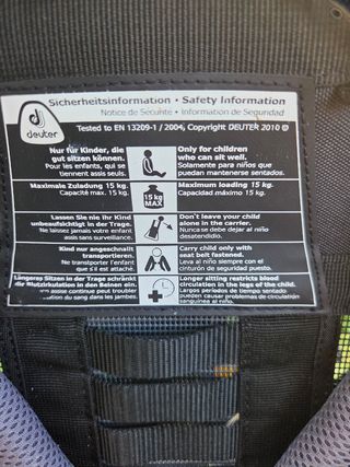 Mochila portabebés Deuter Kid Confort Plus 
