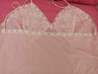 Enagua/Combinación Rosa Talla 44 o XXL.