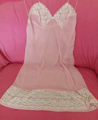 Enagua/Combinación Rosa Talla 44 o XXL.