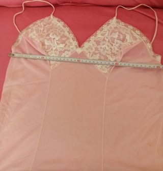 Enagua/Combinación Rosa Talla 44 o XXL.