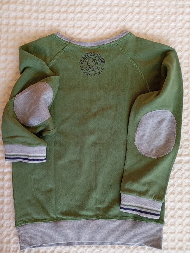 Felpa verde con inscription Boston Go it! - iDo