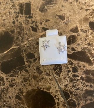 Pendientes Tortuga Plata