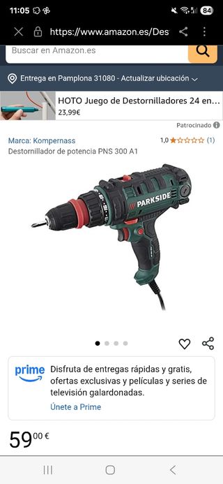 Taladro y destornillador Parkside