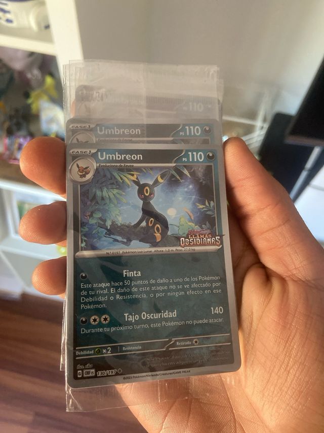 6 Cartas Pokemon Umbreon TCG Promo