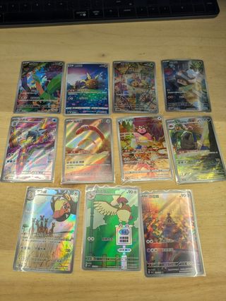 Lote 11 Cartas Pokémon Full Art AR