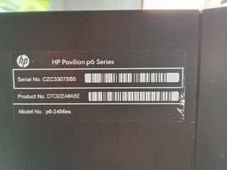 Caja PC HP Pavilion p6 