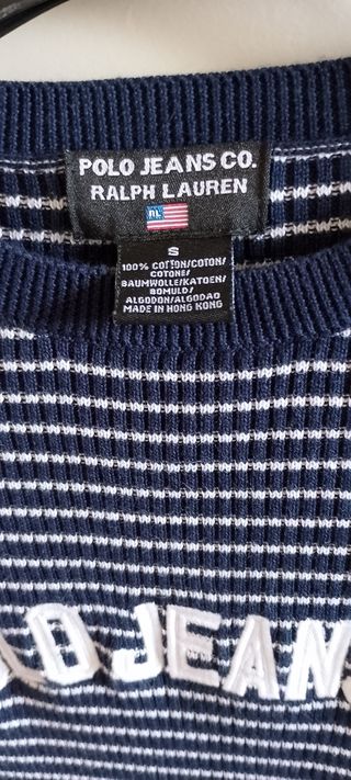Jersey Polo Ralph Lauren rayas azul T. M