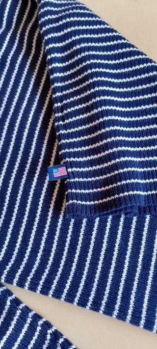 Jersey Polo Ralph Lauren rayas azul T. M