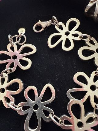 Pulsera Tous Plata Flores