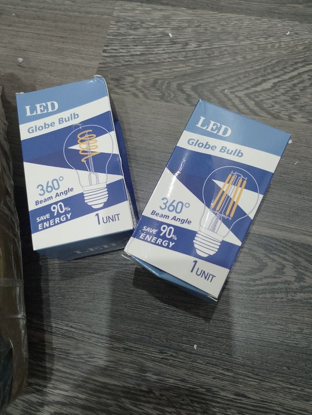 6 Bombillas LED Globo E27 4500k 6W 12v