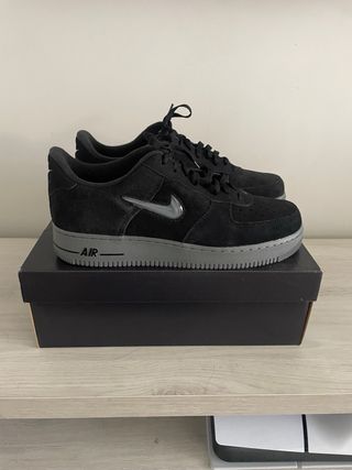 Zapatillas Nike Air Force 1 Suede Negro/Gris Talla
