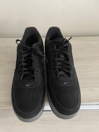 Zapatillas Nike Air Force 1 Suede Negro/Gris Talla