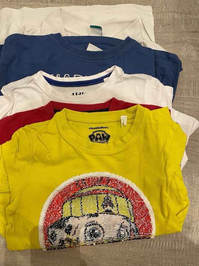 Lote 7 Pantalones y camisetas Zara Niños Talla 4/5