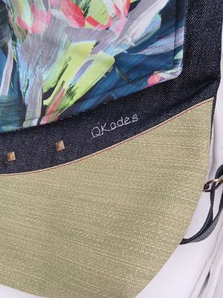 Mochila convertible ring multicolor con estampado