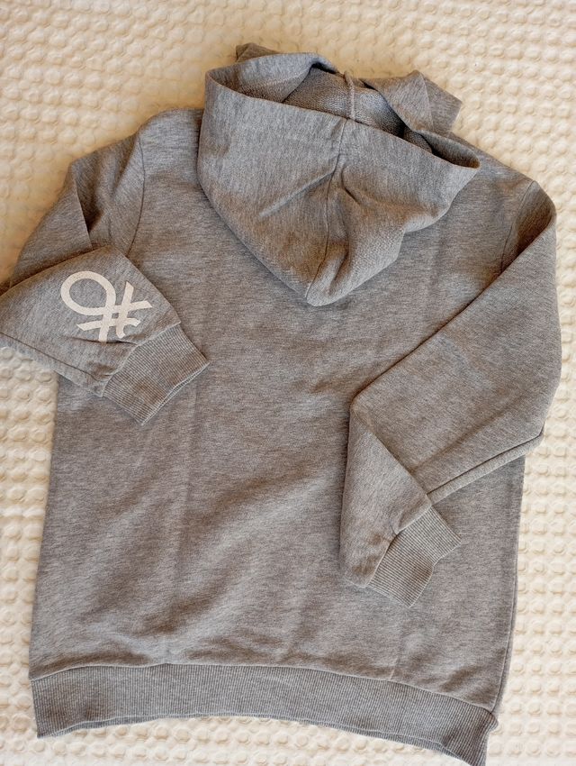 Felpa UCB con cappuccio grigia