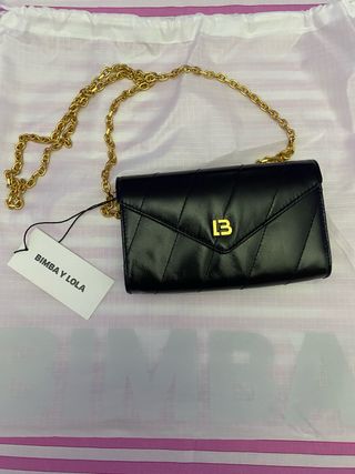 Bolso Bimba y Lola Cadena Negro Sin Estrenar