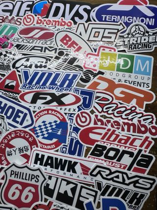 113 Pegatinas Racing Coche Moto JDM