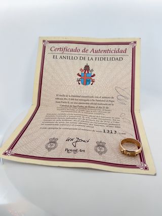 Anillo Oro 18kt Brillantes Fidelidad