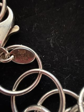 Collar Tous largo anillas plata