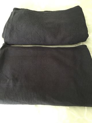 2 Colchas Negras Ikea para Sofá 220x220 y 220x150