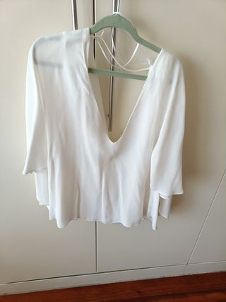 Blusa Zara Blanca