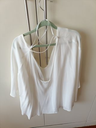 Blusa Zara Blanca