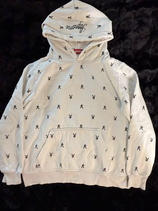 Sudadera Supreme Playboy Blanca