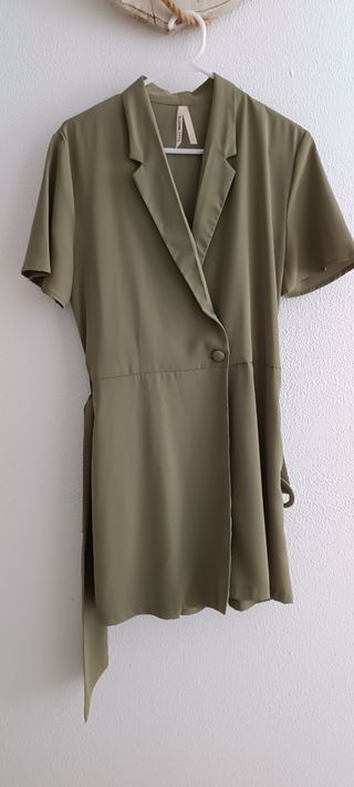 Mono corto Elli White verde oliva Talla L