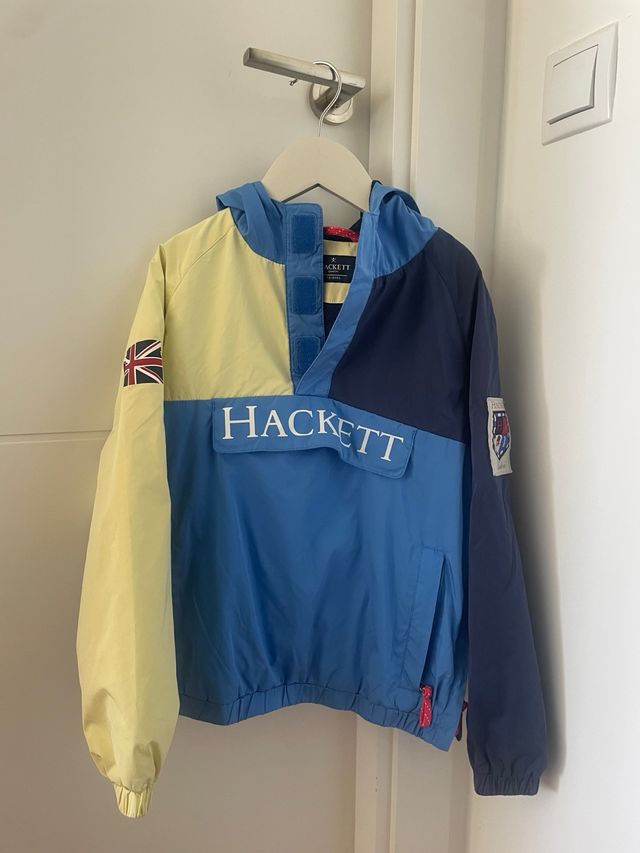 Chubasquero Hackett London Chico Azul/Amarillo