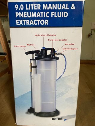 Extractor de fluidos - 9L. Manual y neumático