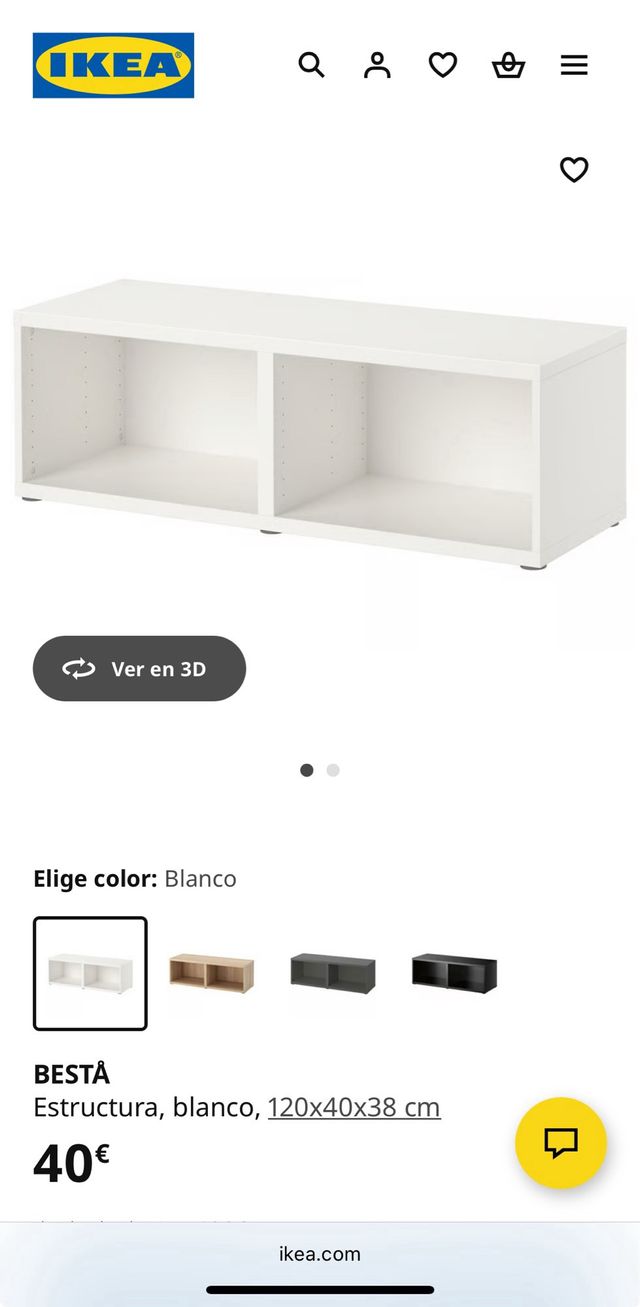 Mueble Bestå IKEA blanco. Mueble multiusos 