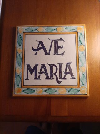 Azulejo decorativo Ave Maria