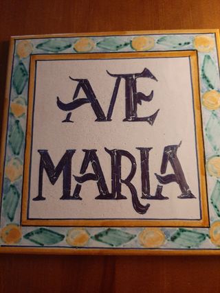 Azulejo decorativo Ave Maria