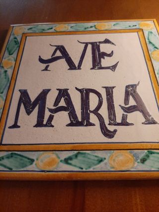 Azulejo decorativo Ave Maria