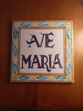 Azulejo decorativo Ave Maria