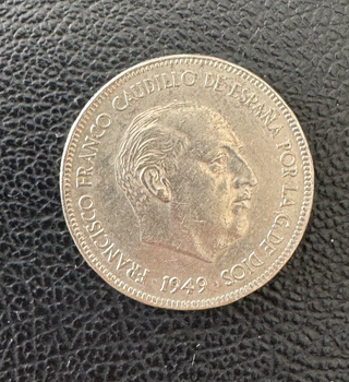 Moneda de 5 Pesetas 1949 – Estrella 50 (Franco)