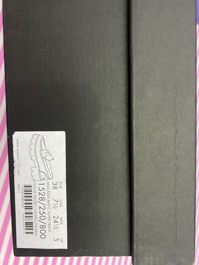 Mocasines track Massimo Dutti negros piel.