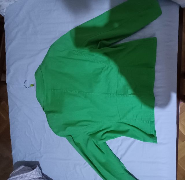 Chaqueta verde vaquera