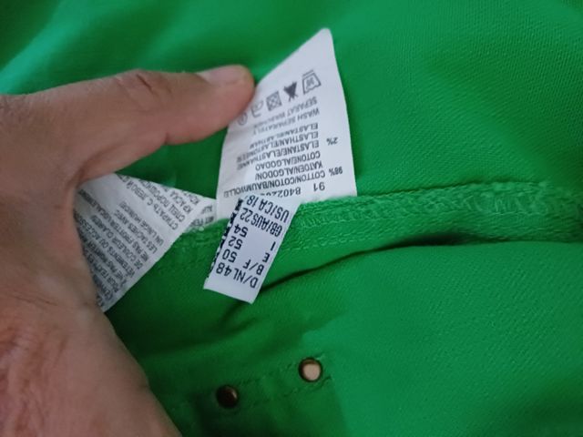 Chaqueta verde vaquera