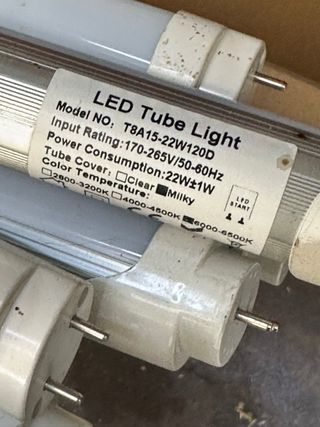 Tubos LED con Soporte 1.5cm