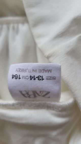 Conjunto falda y top niña Zara blanco