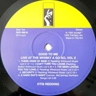 Otis Redding: Good to Me, Live At The Whiskey A Go