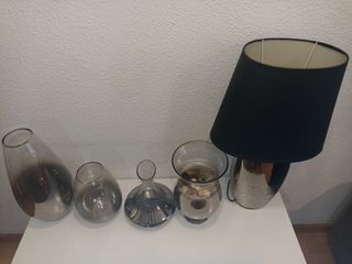 Conjunto Decorativo Maison du Monde Cristal y Meta