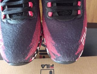 Zapatillas Fila Running Camuflaje Negro Rojo