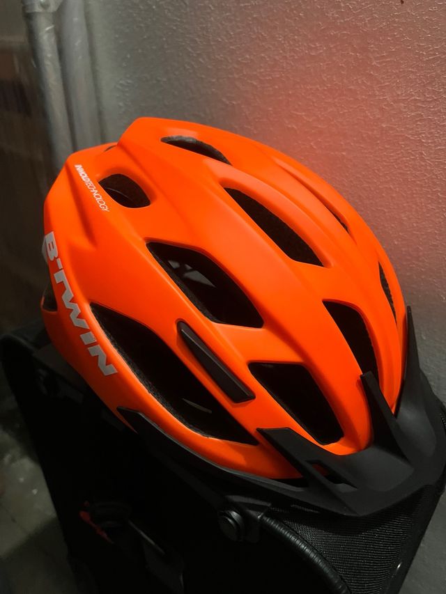 Casco Bicicleta Naranja Btwin