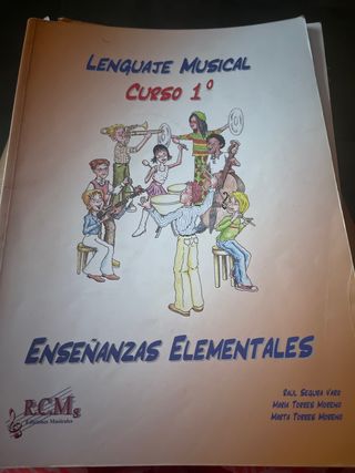 Libro Lenguaje Musical Curso 1º Enseñanzas Element