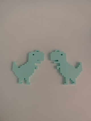 Llavero pixleado Dino de Google