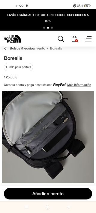 Mochila The North Face Borealis Negra SIN ESTRENAR