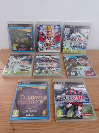 Juegos PS3: PES 2013, 2012, 2011, 2008 y Buzz!
